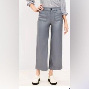 NWT - Palmer Wide Leg Crop Pants in Faux Leather